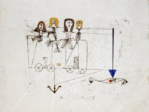 El carro de la virtud (en memoria del 5 de octubre de 1922) de Paul Klee